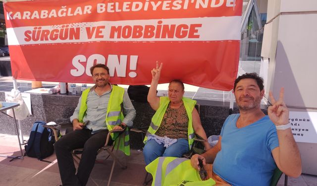 Karabağlar Belediyesi’nde ‘sürgün’ tepkisi: Sosyolog Murat Mengirkaon oturma eylemi başlattı