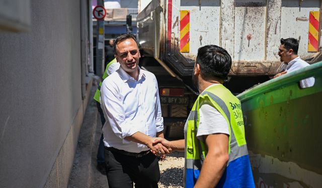 Çamdibi bölgesinde konforlu asfalt çalışmaları sürüyor