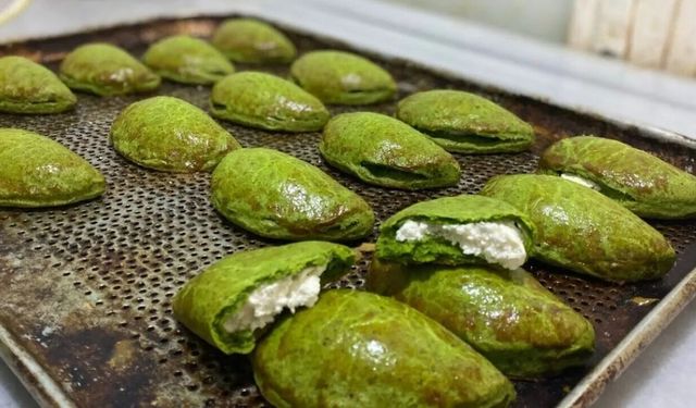 Okul beslenmesine renkli dokunuş: Labneli yeşil poğaça!