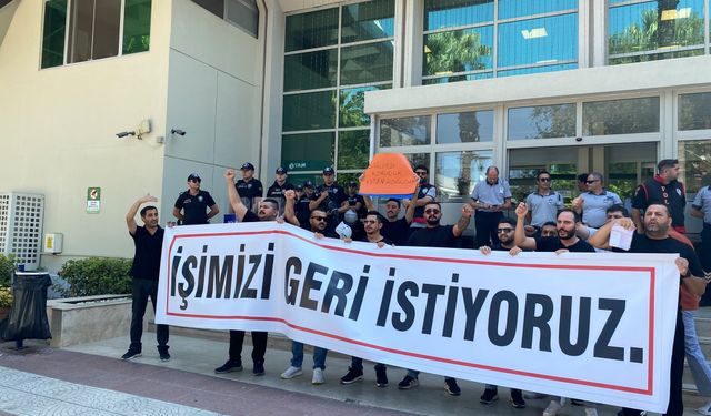 İzenerji işçileri yeniden belediye önünde: İşimizi ve ekmeğimizi geri istiyoruz!