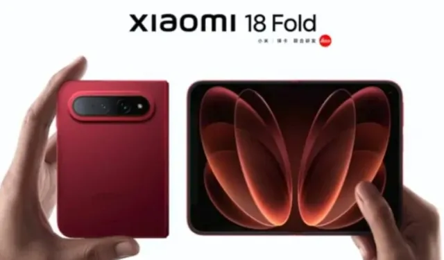 Katlanabilir Xiaomi 18 Fold'un tasarımı belli oldu: İşte tüm detaylar