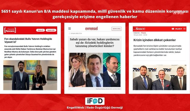 ‘Fon krizi’ haberlerine erişim engeli geldi: Gerekçe; kamu düzeni ve milli güvenlik