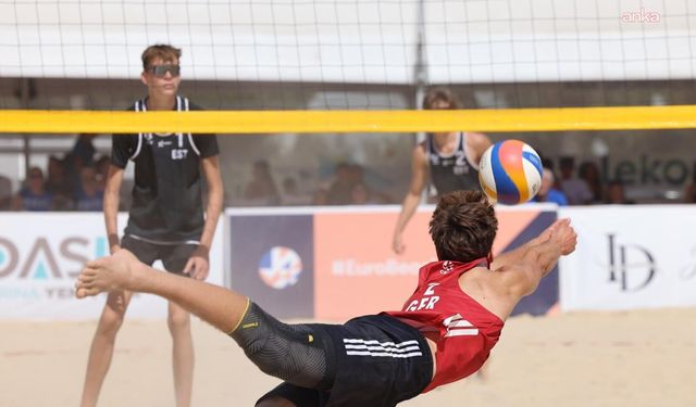 Plaj voleybolunda Avrupa Şampiyonası heyecanı: Foça'da yarı finalistler belli oldu