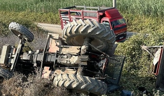 Ödemiş’te feci olay: Traktörün altında kalan bebek yaralandı