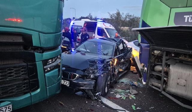 İstanbul-İzmir Otoyolu'nda zincirleme kaza: Çok sayıda yaralı var!
