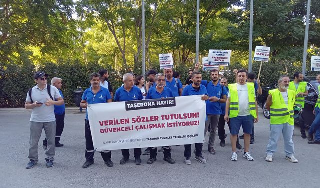 Taşeron işçiler 28 gündür direniyor: Büyükşehir Meclis toplantısı öncesi taleplerini haykırdılar