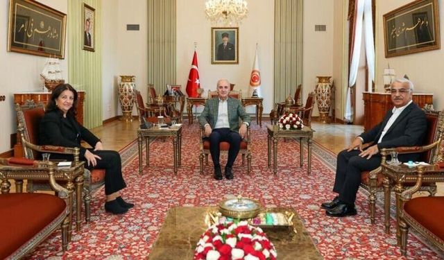 İmralı heyeti TBMM Başkanı Kurtulmuş ile görüştü