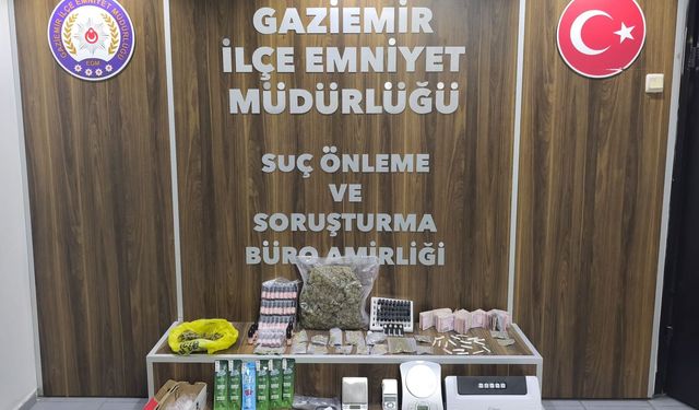 Gaziemir’de yasaklı madde operasyonu: 2 kişiye gözaltı