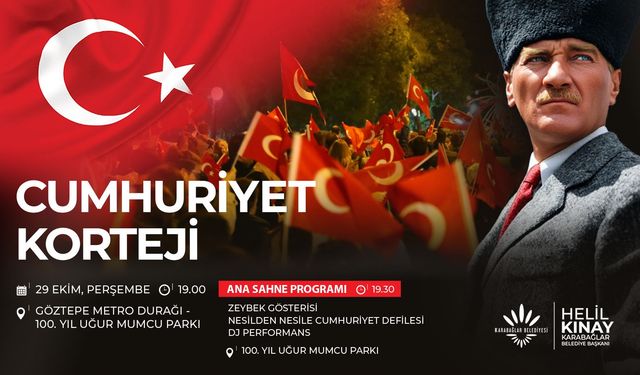 Karabağlar ’da Cumhuriyet’in 103. yılı dört gün boyunca kutlanacak