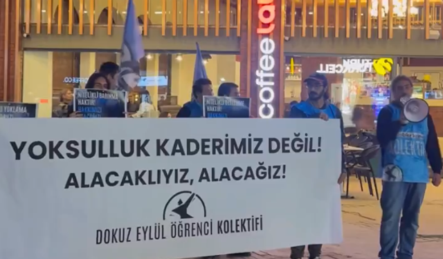 Dokuz Eylül öğrencileri 'barınamıyoruz' dedi: Yürüyüşe müdahale edildi