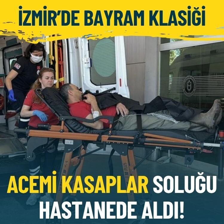 İzmir’de bayram klasiği… Acemi kasaplar soluğu hastanede aldı!