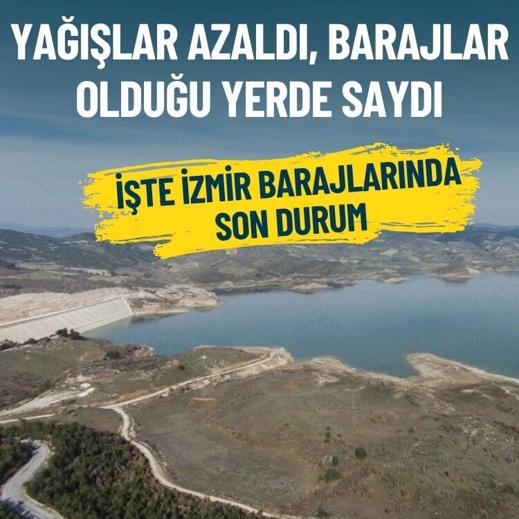 Yağışlar azaldı, barajlar olduğu yerde saydı: İşte İzmir barajlarında son durum