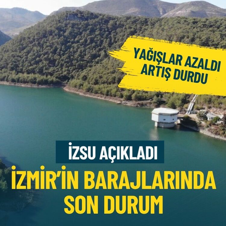 Yağışlar azaldı, artış durdu… İZSU açıkladı: İşte İzmir’in barajlarında son durum