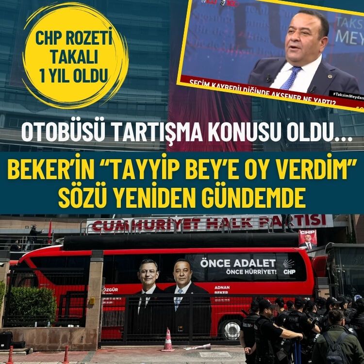 Otobüsü tartışma konusu oldu… Beker’in “Tayyip Bey’e oy verdim” sözü yine gündemde