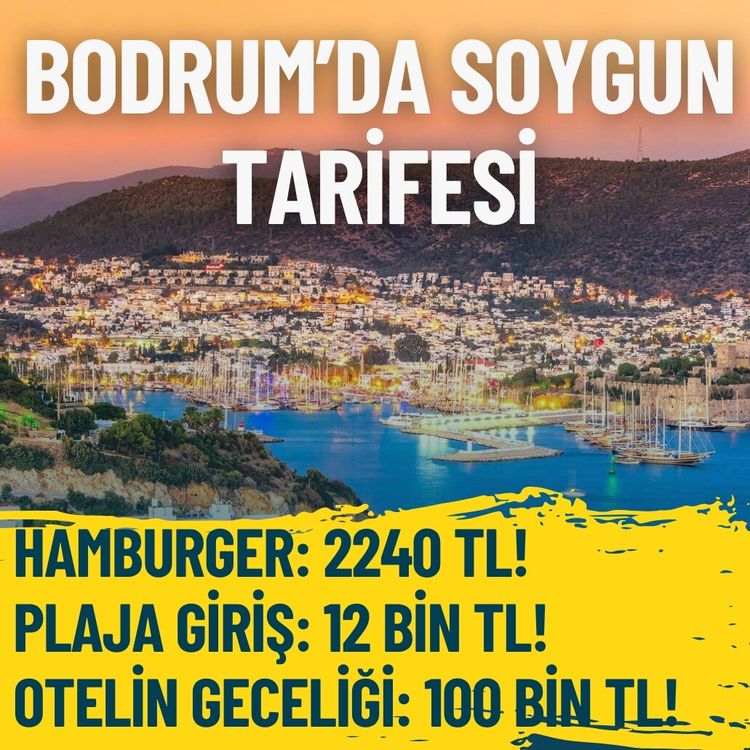 Bodrum'da soygun tarifesi: Hamburger 2 bin 240 TL!