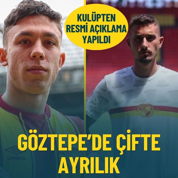 Kulüpten açıklama yapıldı: Göztepe'de çifte ayrılık