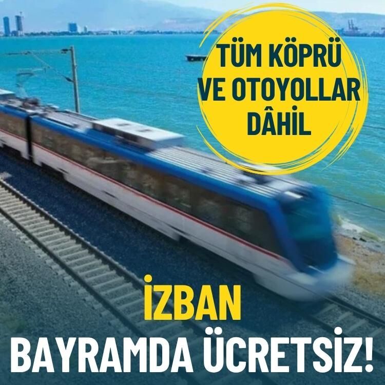 İZBAN bayramda ücretsiz!