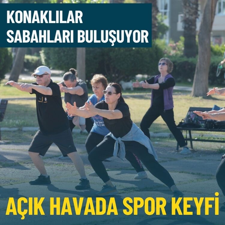Konaklılar açık havada sporu çok sevdi
