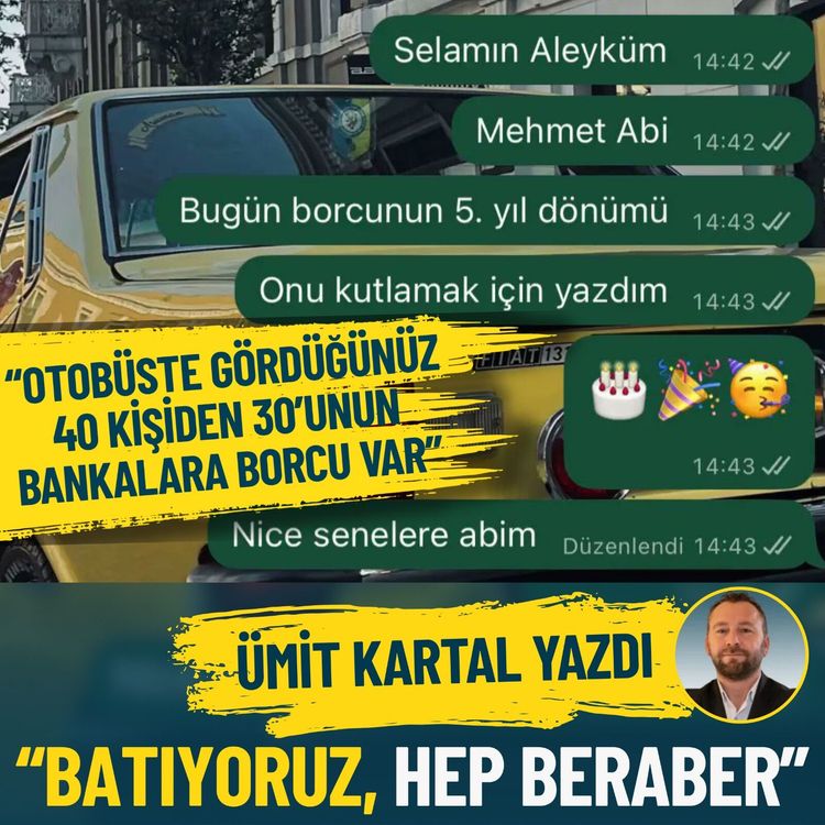 Batıyoruz, hep beraber!