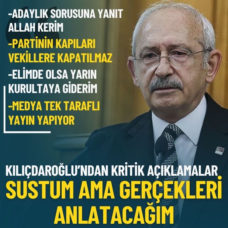 Kılıçdaroğlu'ndan kritik açıklamalar: Halk buluşmasında gerçekleri anlatacağım