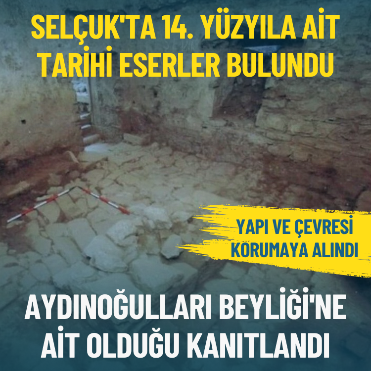 Selçuk'ta 14. yüzyıla ait tarihi eserler bulundu: Aydınoğulları Beyliği'ne ait olduğu kanıtlandı