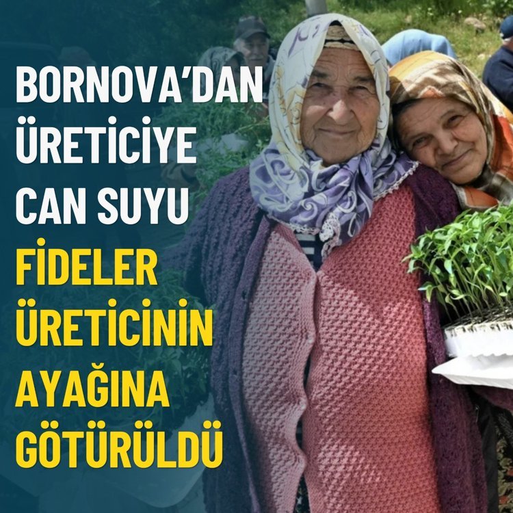 Bornova’dan üreticiye can suyu