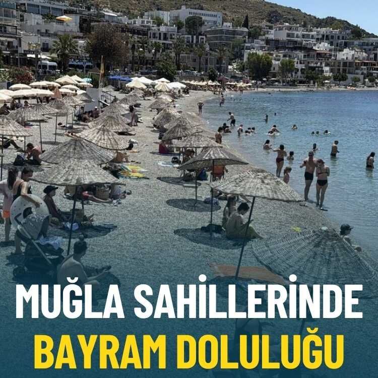 Muğla sahillerinde bayram doluluğu