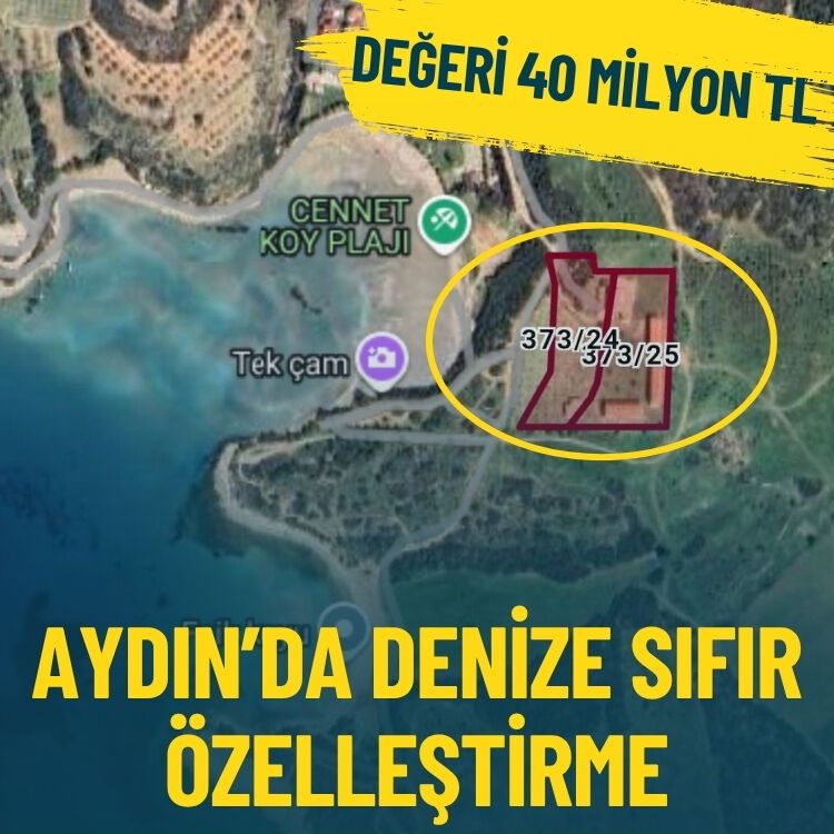 Aydın’da denize sıfır özelleştirme