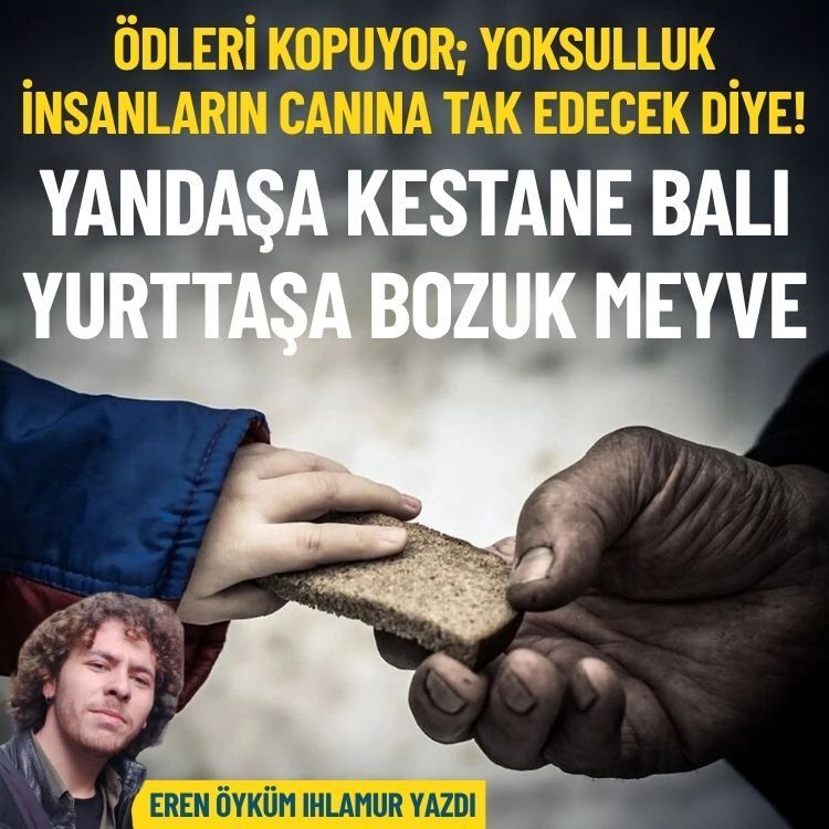 Yandaşa kestane balı, yurttaşa bozuk meyve!