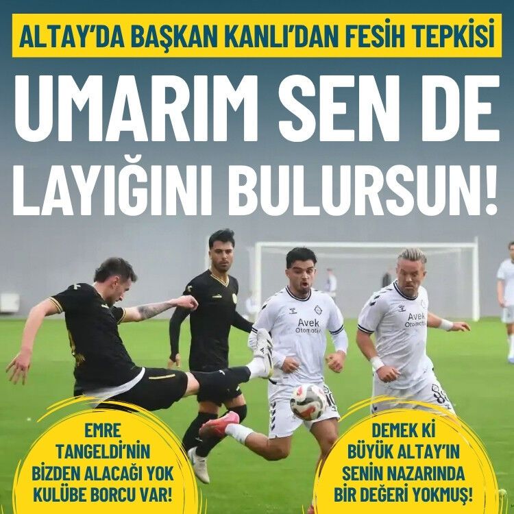 Altay’da Başkan Kanlı’dan fesih tepkisi: Umarım sen de layığını bulursun!