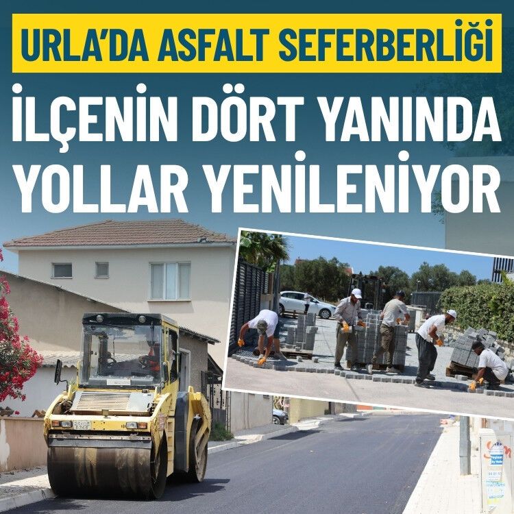 Urla’da asfalt seferberliği: Yollar yenileniyor