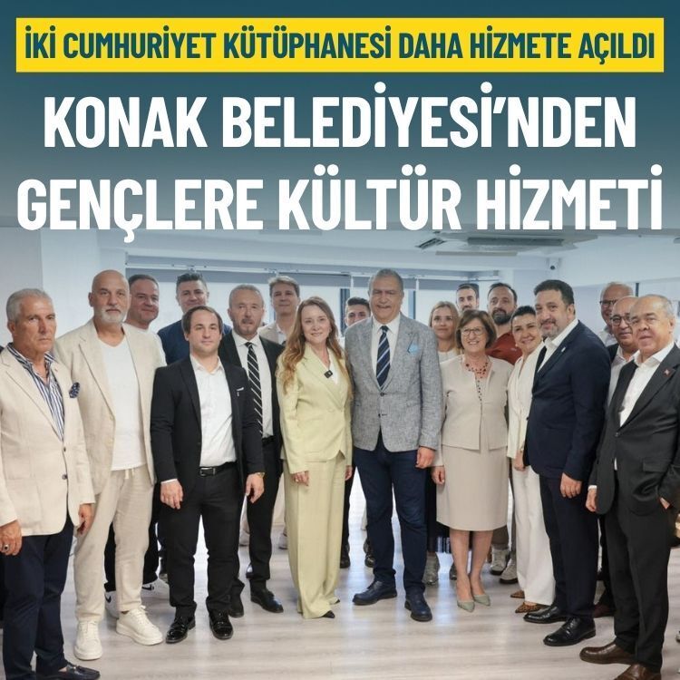 Konak’ta iki Cumhuriyet Kütüphanesi daha hizmete açıldı