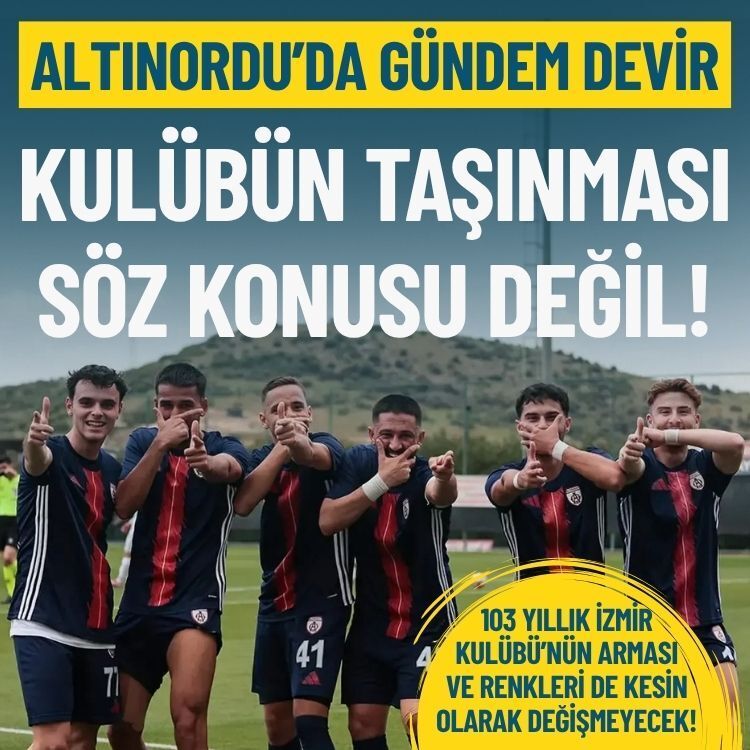 Altınordu’da gündem devir: Kulübün yeri değişmeyecek!
