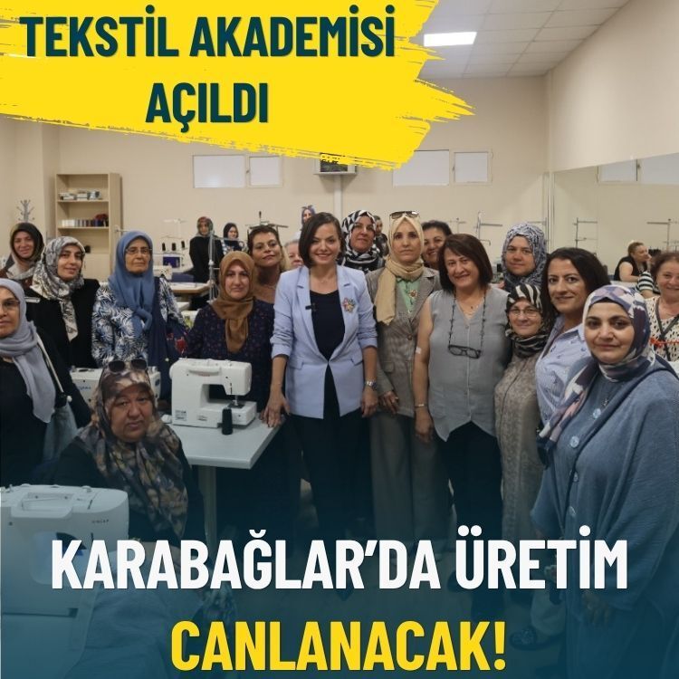 Karabağlar’da üretim canlanacak: Tekstil Akademisi açıldı