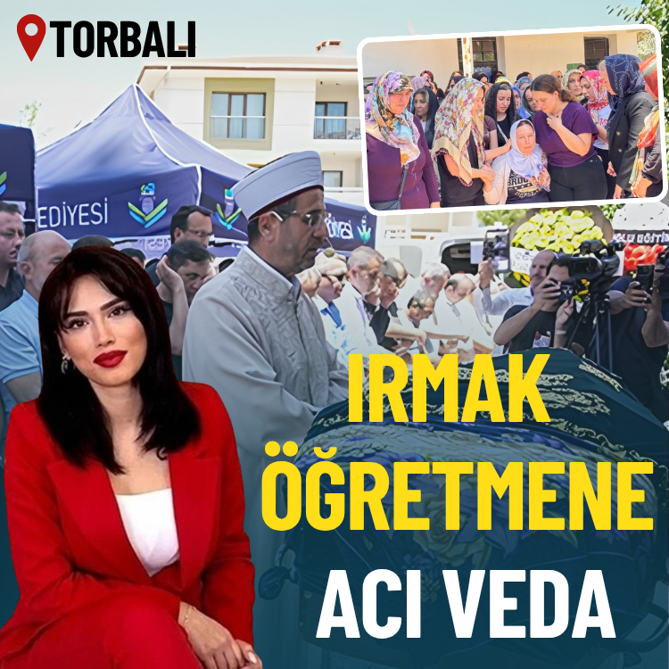 Irmak öğretmene acı veda