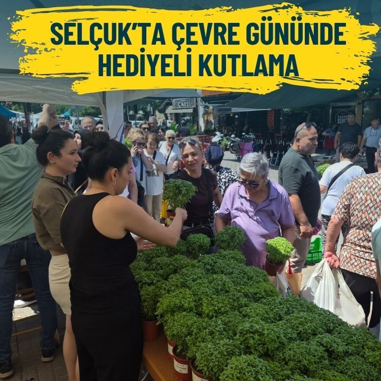 Selçuk’ta Çevre Günü hediyeli kutlandı