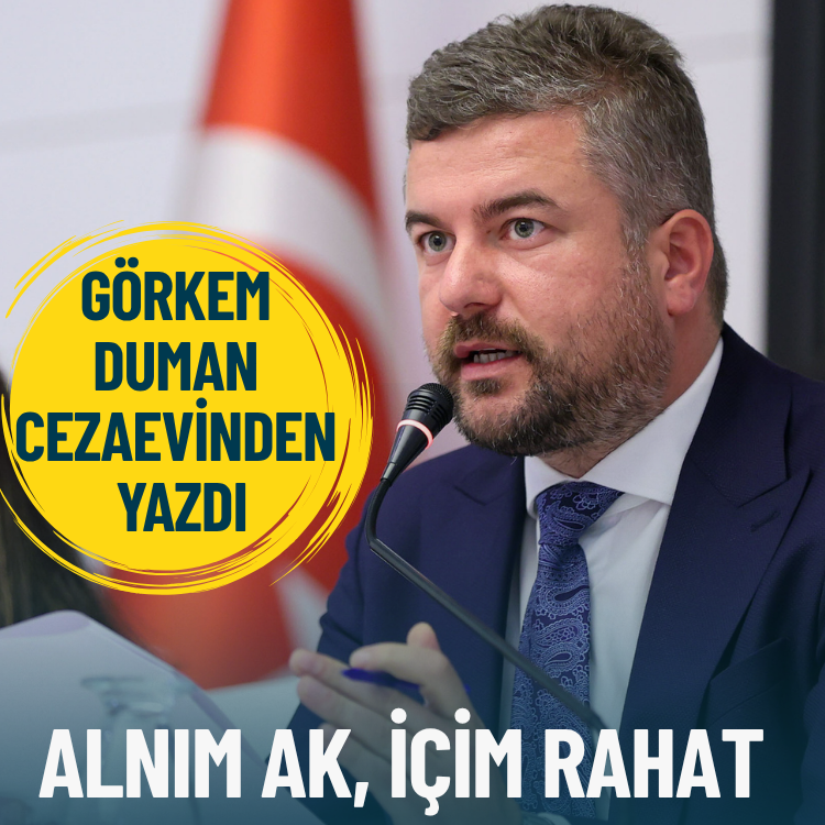 Görkem Duman cezaevinden yazdı: Alnım ak, içim rahat