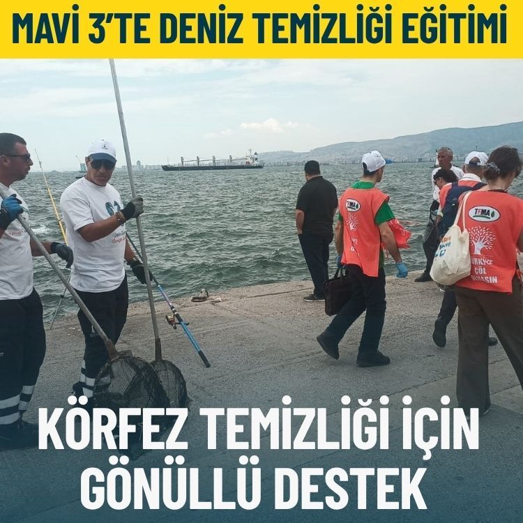 Körfez temizliği için gönüllü destek