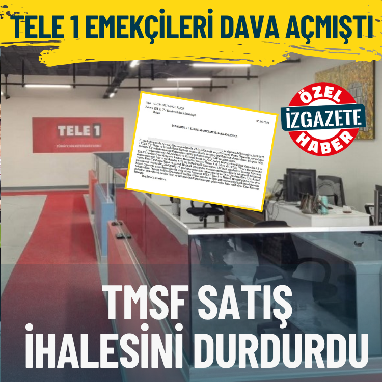 TELE1 emekçileri TMSF'nin satış ihalesini durdurdu