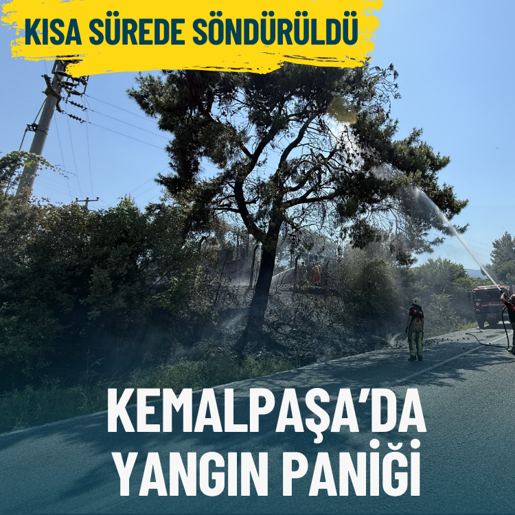 Kemalpaşa’da yangın paniği