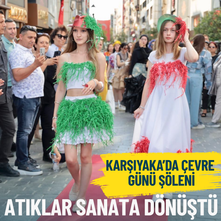 Karşıyaka’da Çevre Günü şöleni: Atıklar sanata dönüştü