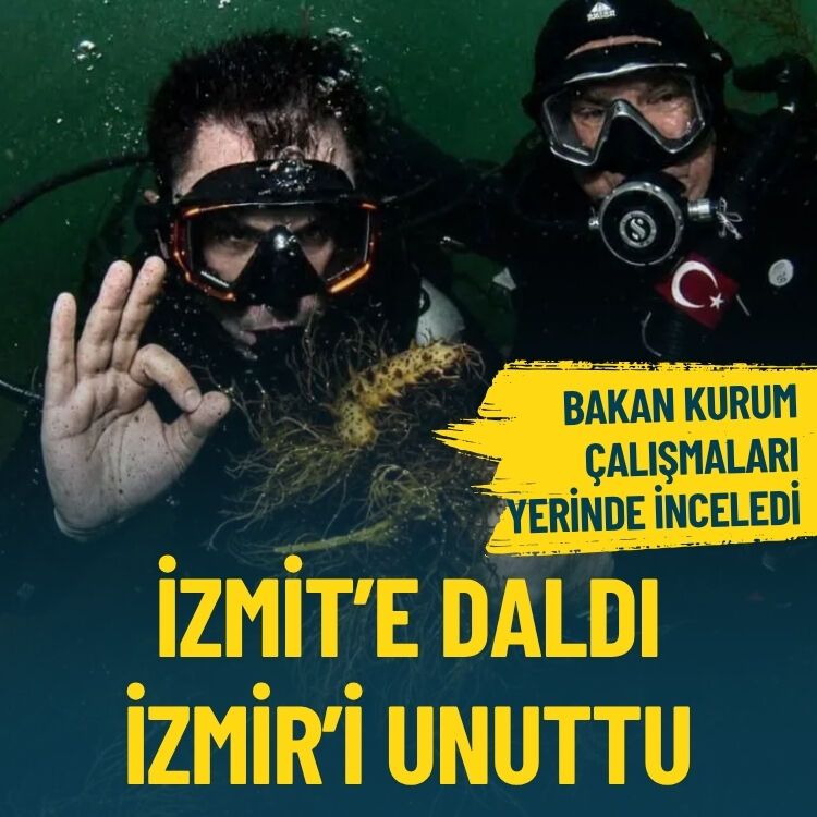 Bakan Kurum çalışmaları yerinde inceledi… İzmit’e daldı, İzmir’i unuttu