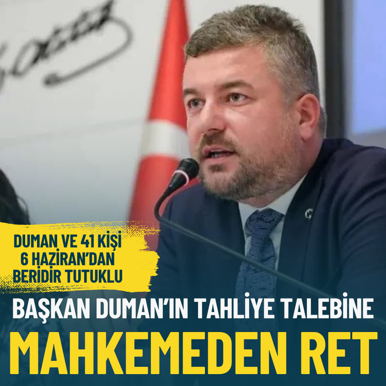 Başkan Duman’ın tahliye talebine mahkemeden ret