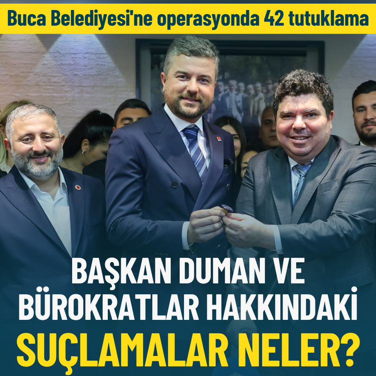 Buca Belediyesi'ne operasyonda 42 tutuklama: Başkan Duman ve bürokratlar hakkındaki suçlamalar neler?