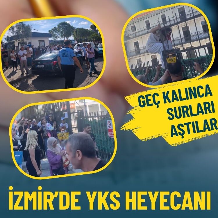 Geç kalınca surları aştılar… İzmir’de YKS heyecanı