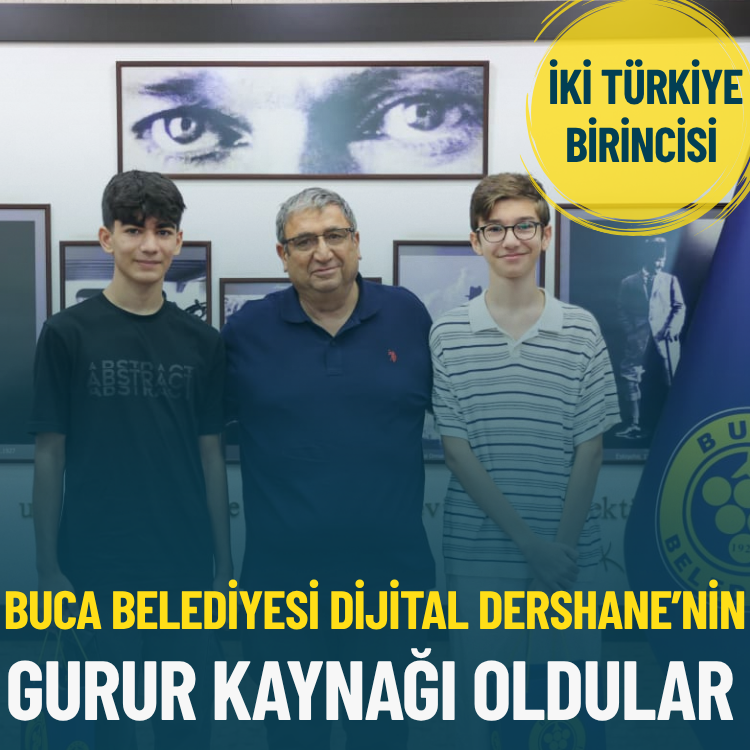 Buca Belediyesi'nin Dijital Dershanesi iki Türkiye birincisi çıkardı