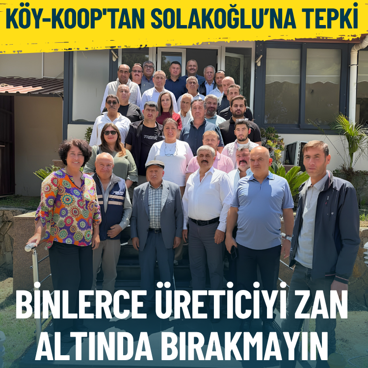 İzmir Köy-Koop'tan Sencer Solakoğlu’na tepki: Binlerce üreticiyi zan altında bırakmayın