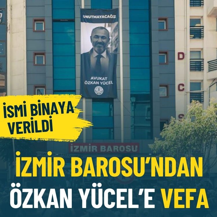 İzmir Barosu’ndan Özkan Yücel’e vefa
