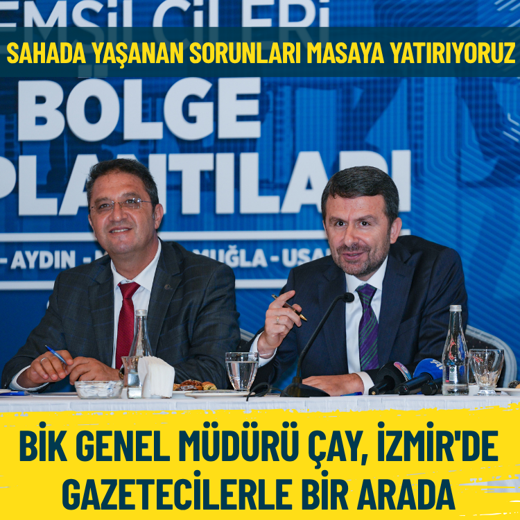 Basın İlan Kurumu Genel Müdürü Çay, İzmir'de gazetecilerle bir araya geldi