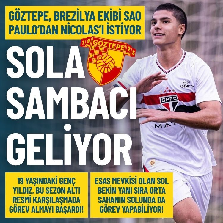 Göztepe’de Nicolas iddiası: Sol kanada sambacı geliyor!
